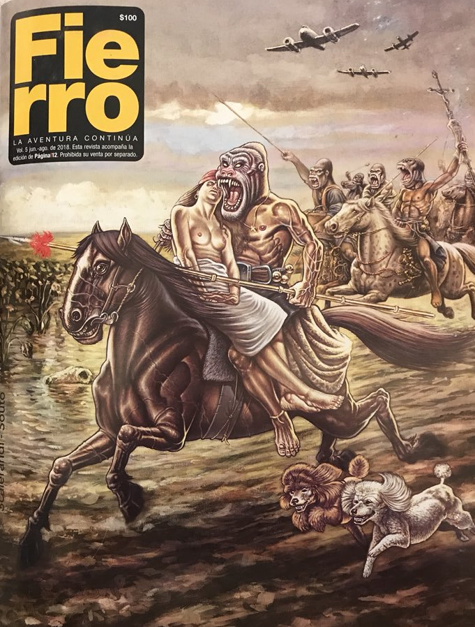 Figura 13: La vuelta del malón. Souto-Scalerandi (2018) Fuente: Revista Fierro (junio de 2018).